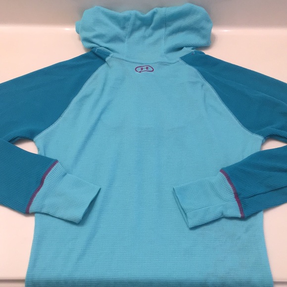Under Armour Waffle Hoodie women’s Top RARE - Picture 8 of 8